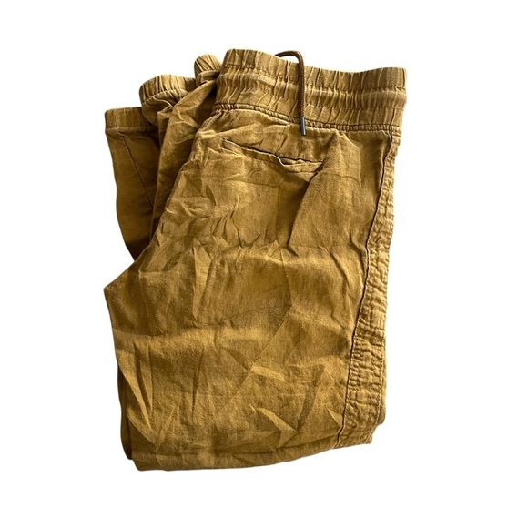 Athleta Cabo Linen Jogger Pants | Golden Mustard | Size 2P Petite linen women’s - Picture 11 of 11